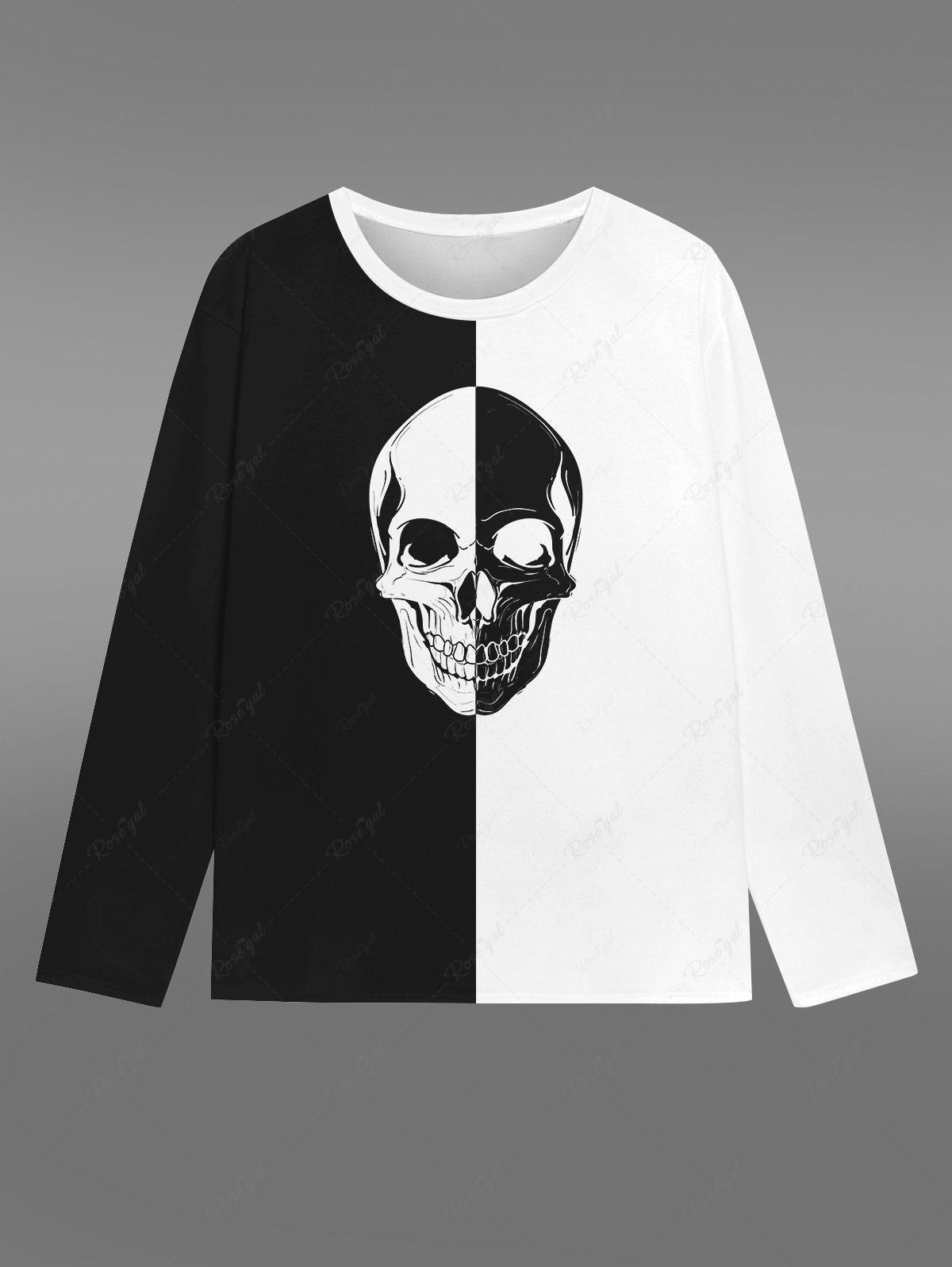 Buy Mens Halloween T-Shirt,Crew Neck Long Sleeve 3D Printed