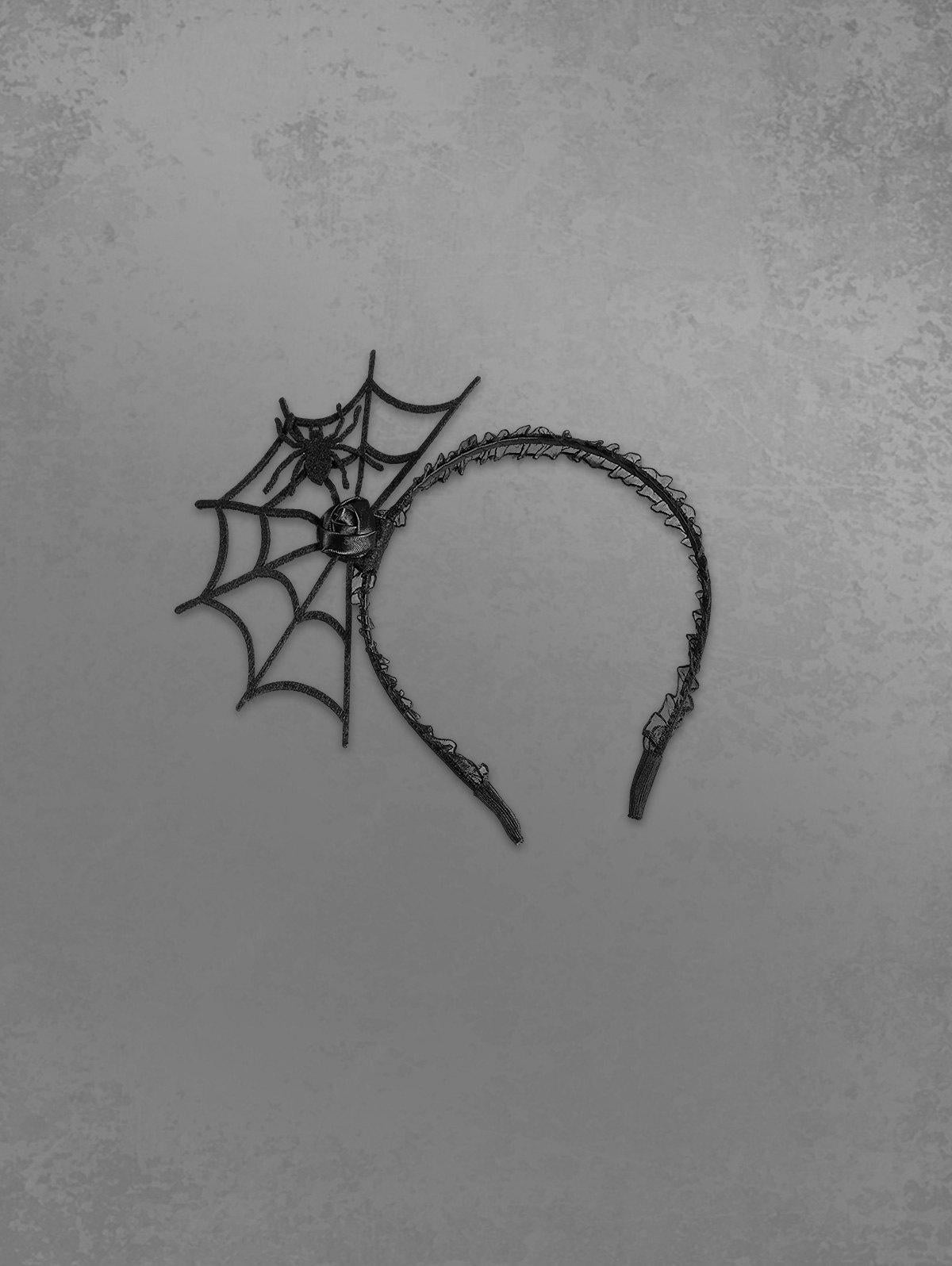 Spider Web Rose Masquerade Party Hairband
