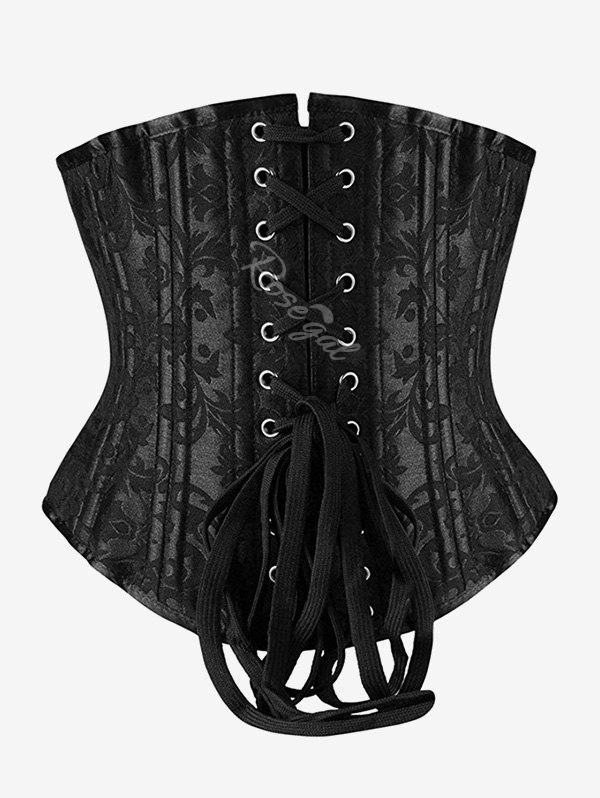 💗Lauren Loves💗Gothic Plus Size Lace-up Boning Underbust Brocade Corset