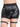 Gothic Mesh Overlay Tie Dye Grommets Buckle Garter Shorts