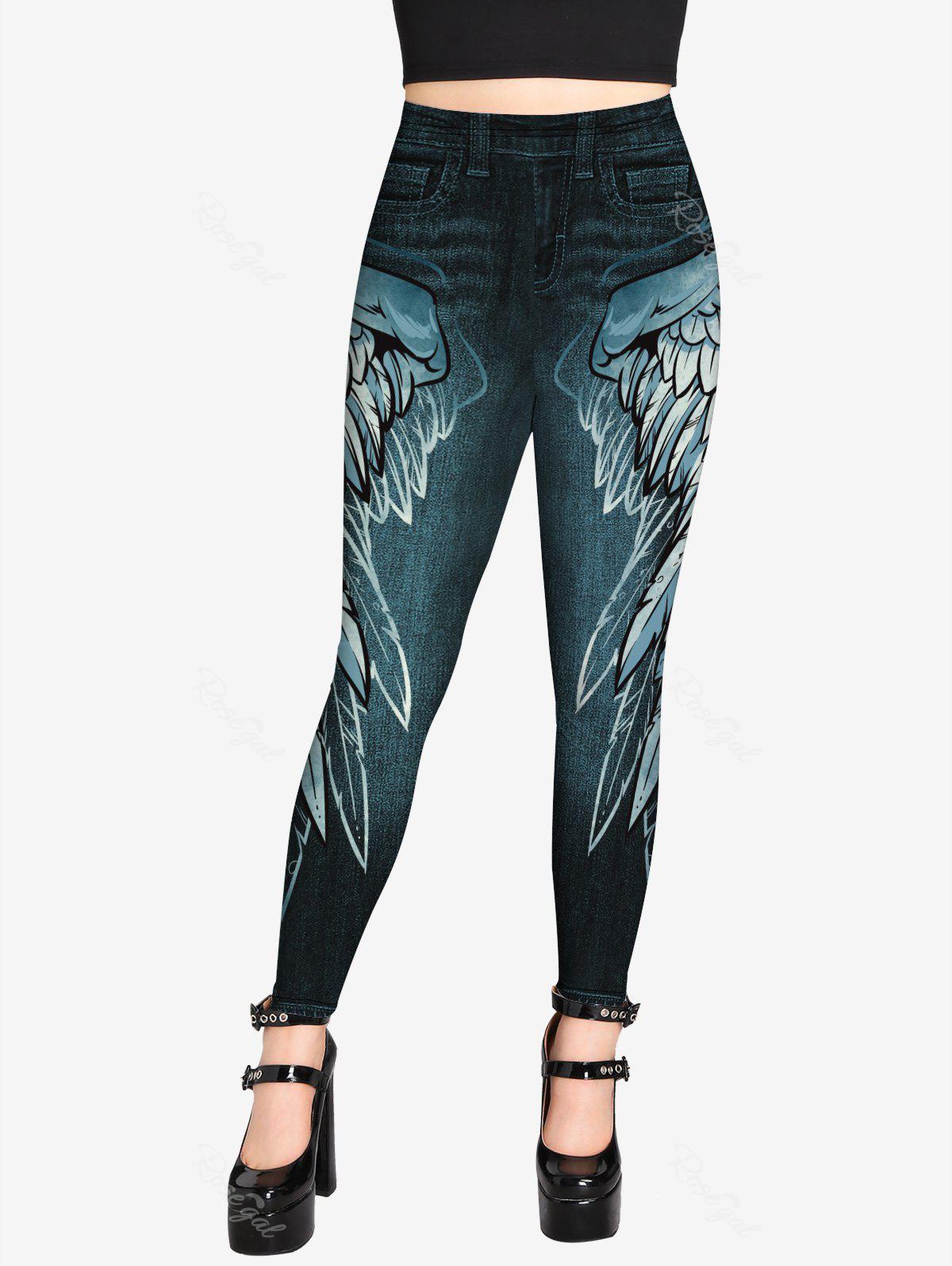 Printed 2024 denim jeggings