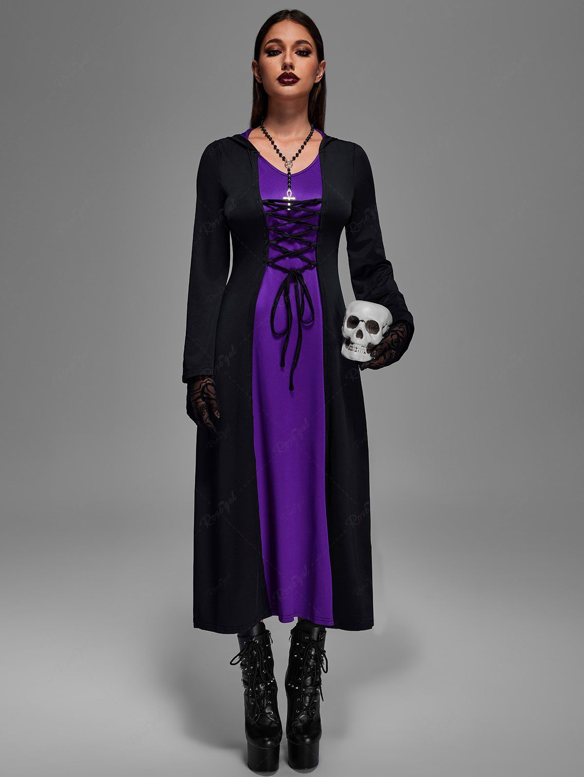 Gothic hooded outlet dress