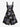 Gothic Plus Size Cat Moon Star Symbol Print Sleeveless Dress