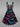 Gothic Rainbow Colorful 3D Glitter Skulls Bats Stars Print Halloween Tank Dress