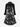 Gothic Plus Size Sun Moon Star Printed Full Buttons Turn-down Collar Tied A Line Shirted Velvet Dress