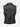 Gothic Plus Size PU Panel Notched Collar Zipper Mock Rivet Buttons Buckle Grommet Sleeveless Jacket