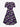 Gothic Plus Size Glitter Skeleton Butterfly Heart Galaxy Print Cinched A Line Dress