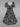 Gothic Plus Size Distressed Eyes Dots Print Cinched Dress