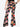 Gothic Plus Size Valentine's Day Colorful Heart Rose Flower Print Pull On Flare Pants