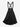 Gothic Buckle Grommets Crisscross Ruffles Layered Suspender Skirt