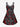 Gothic Plus Size Ombre Rose Flower Cross Heart Print Valentines Crisscross A Line Cami Dress