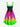 Gothic Plus Size Neon Colorful Ombre Paint Print Backless A Line Tank Dress for Party