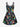 Gothic Plus Size Colorful Guitar Print Crisscross A Line Cami Dress