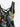 Gothic Plus Size Colorful Guitar Print Crisscross A Line Cami Dress