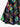 Gothic Plus Size Colorful Guitar Print Crisscross A Line Cami Dress