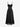 Gothic PU Panel Buckle Grommet Patchwork Chiffon Backless A Line Cami Dress