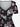 Gothic Plus Size Skulls Stars Rose Flower Pistol Print Cinched A Line Dress