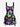 Gothic Colorful Glitter Ombre Butterfly Floral Print Lace Up A Line Tank Dress