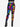 Gothic Plus Size Colorful Ombre Smoke Neon Skull Print Skinny Leggings