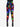 Gothic Colorful Ombre Smoke Neon Skull Print Skinny Leggings
