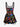 Gothic Colorful Mushroom Print Lace Up Backless A Line Tank Dress