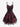 Gothic Leaf Floral Bird Flocking Lace Up Lace-trim Layered Backless A Line Cami Dress