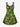 Gothic Piranha Plant Print Crisscross A Line Cami Dress