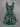 Gothic Plus Size Colorful Gecko Leaf Print Crisscross A Line Cami Dress