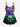 Gothic Plus Size Colorful Skulls Print Boyleg Tankini Swimsuit (Adjustable Shoulder Strap)