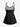 Gothic Skull Songstress Umbrella Floral Print Boyleg Tankini Swimsuit (Adjustable Shoulder Strap)