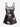 Gothic Skulls Tropical Leaves Floral Print Ombre Boyleg Tankini Swimsuit (Adjustable Shoulder Strap)