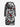 Gothic Plus Size Skull Checkerboard Palm Print Kangaroo Pocket Drawstring Hoodie