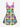 Gothic Plus Size Colorful Ombre Striped Bat Ghost Bandaged Mummy Tombstone Print Halloween Costume Crisscross Cami Dress