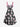 Gothic Plus Size Bowknot Cute Ghost Spider Web Print Halloween Costume A Line Tank Dress