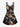 Gothic Plus Size 3D Tiger Print Crisscross A Line Cami Dress