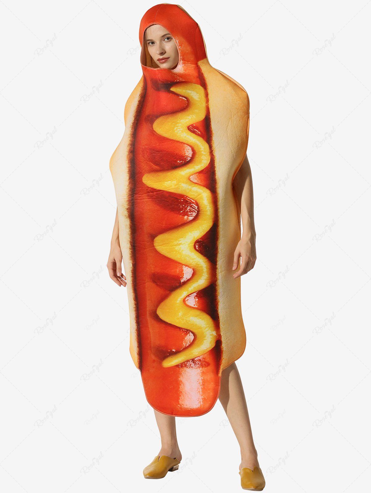 Gothic Plus Size Halloween Costume Hot Dog Party Asymmetric Cosplay Coat