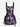 Gothic Eye Bat Cat Tombstone Print Halloween Costume Lace Up A Line Tank Dress