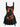 Gothic Eagle Pumpkin Moon Print Halloween Costume Lace Up A Line Tank Dress