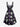 Gothic Plus Size Skull Wizard Spider Web Print Halloween Costume A Line Tank Dress