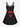 Gothic Plus Size Heart Tree Poker A Two Tone Print Halloween Costume Crisscross A Line Cami Dress