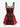 Gothic Sheep Head Monster Print Halloween Costume Lace Up A Line Tank Dress