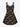 Gothic Plus Size Frog Mushroom Leaves Print Crisscross A Line Cami Dress