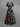 Gothic Plus Size Colorful Christmas Light Skull Print Crisscross A Line Maxi Dress